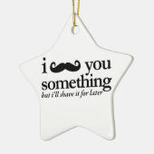 Ik Snor Je Een Vraag Keramisch Ornament (Links)