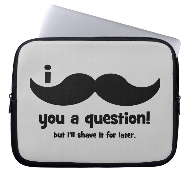 Ik Snor Je Een Vraag Laptop Sleeve (Voorkant)
