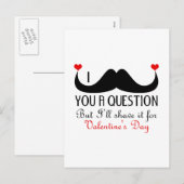 Ik snor je een vraag-Valentijnsdag Feestdagenkaart (Voorkant / Achterkant)