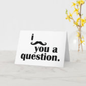 Ik snor je een vraag (verjaardagsgroet) kaart (Gele Bloem)