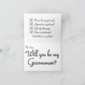 Ik snor je een vraag, wil je mijn bruidegom zijn? (Binnen)