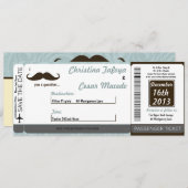 Ik snor je instapkaart bruiloft uitnodiging (Voorkant / Achterkant)