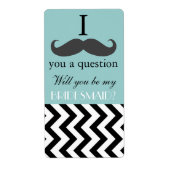 Ik snor je om mijn bruidsmeisje wijnfles te zijn etiket (Voorkant)