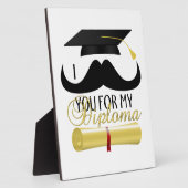 Ik snor je voor mijn Diploma met Afstudeerhoed Fotoplaat (Zijkant)