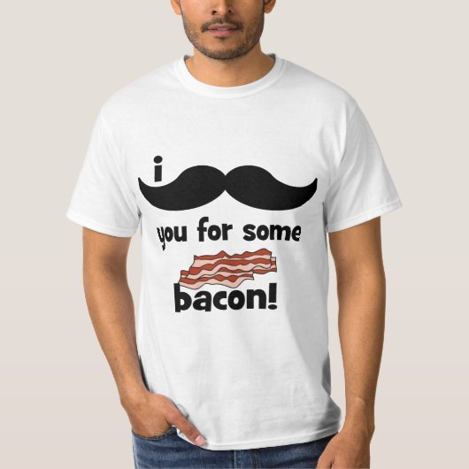 Ik snor je voor wat bacon t-shirt (Voorkant)
