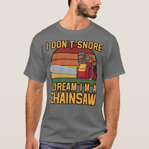 Ik snurk niet ik droom in een grappige  afbeelding t-shirt