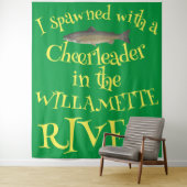 Ik Spawnde met een Cheerleader in de Willamette Wandkleed (In situ)