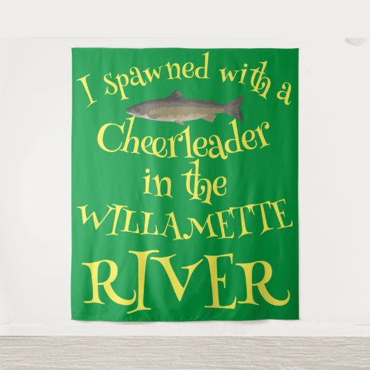 Ik Spawnde met een Cheerleader in de Willamette Wandkleed (Voorkant)
