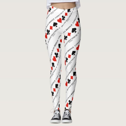 Ik speel alleen Bridge op dagen die eindigen in Y Leggings (Voorkant)