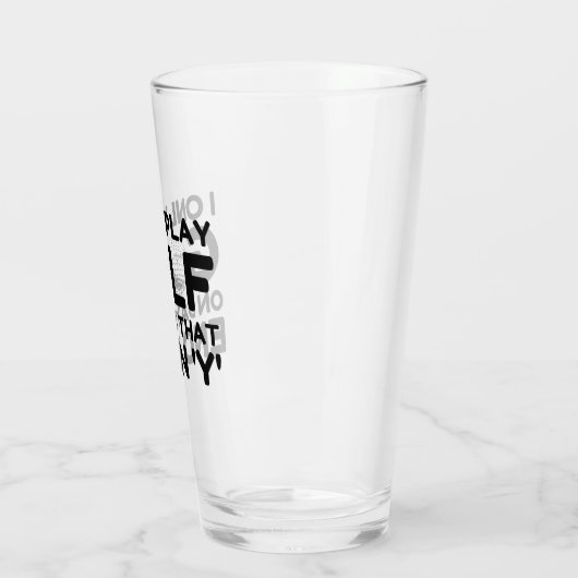Ik speel alleen Golf Glas (Links)