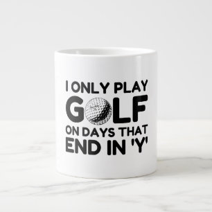 Ik speel alleen Golf Grote Koffiekop