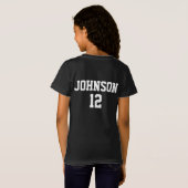 Ik speel als een meisje t-shirt (Achterkant volledig)