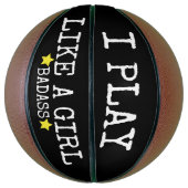 IK SPEEL ALS EEN MEISJES-BASISballen Basketbal (Verticaal)