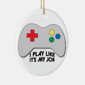 Ik speel als mijn werk keramisch ornament (Rechts)