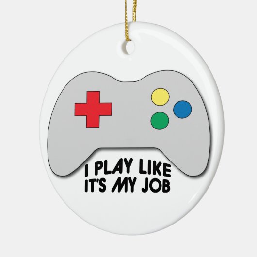 Ik speel als mijn werk keramisch ornament (Links)