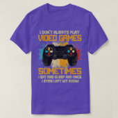 Ik speel altijd geen videogames Funny Boys ns (9) T-shirt (Design voorkant)