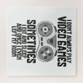 Ik speel altijd videospelletjes Humor grappig Legpuzzel (Horizontaal)