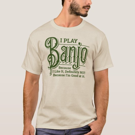 Ik speel banjo t-shirt (Voorkant)