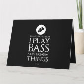 Ik speel bas Funny basgitaar Kaart (Achterkant)