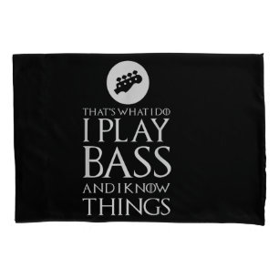 Ik speel bas Funny basgitaar Kussensloop