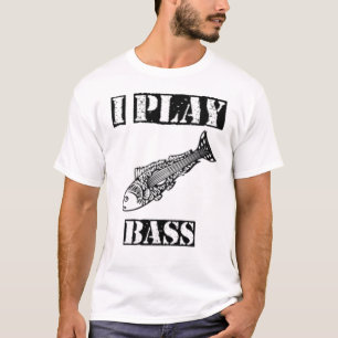 Ik speel bas t-shirt