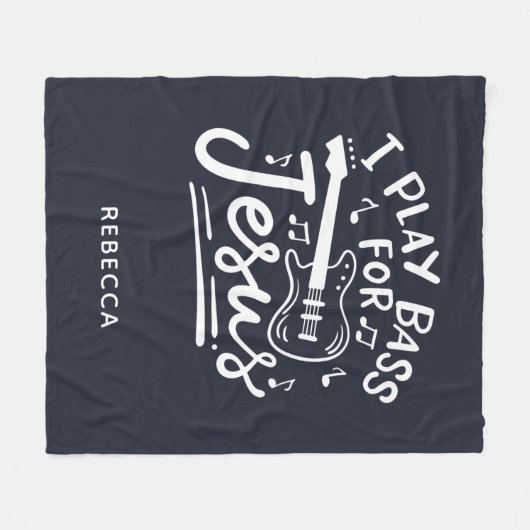 Ik speel bas voor Jezus christelijke gitarist Fleece Deken (Voorkant (Horizontaal))