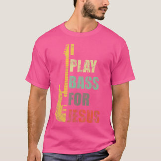 Ik speel basgitaar voor Jesus to Guitar Player Gif T-shirt