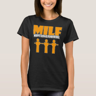 Ik speel bij de tafel van de bal Echte Mannen draa T-shirt
