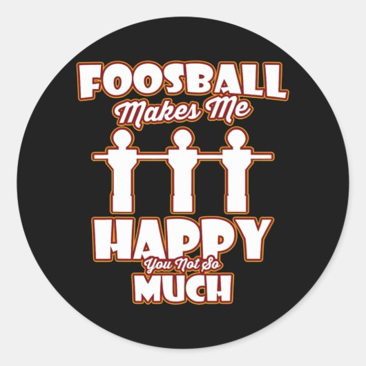 Ik speel bij de tafel van de bal Echte Mannen niet Ronde Sticker (Voorkant)