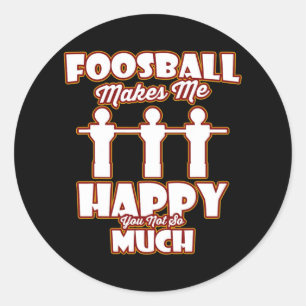 Ik speel bij de tafel van de bal Echte Mannen niet Ronde Sticker