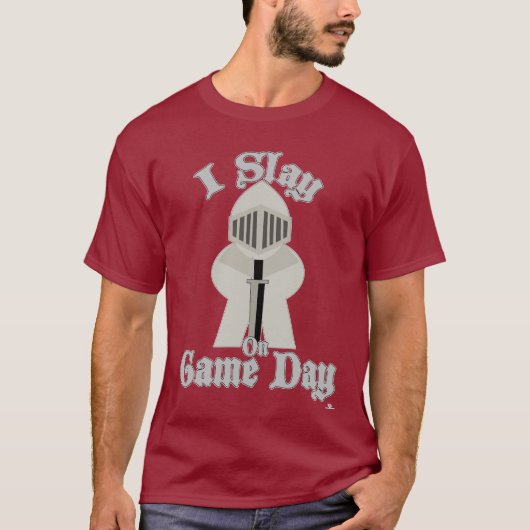 Ik speel bij Game Day Board Gamer Knight T-shirt (Voorkant)