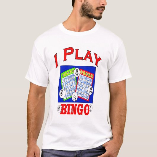 Ik speel Bingo logo T-shirt (Voorkant)