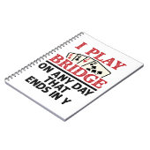 Ik speel Brug op om het even welke dag die in Y ei Notitieboek (Linkerzijde)