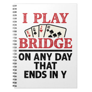 Ik speel Brug op om het even welke dag die in Y ei Notitieboek