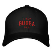 Ik speel Bubba Golf! Geborduurde pet (Voorkant)