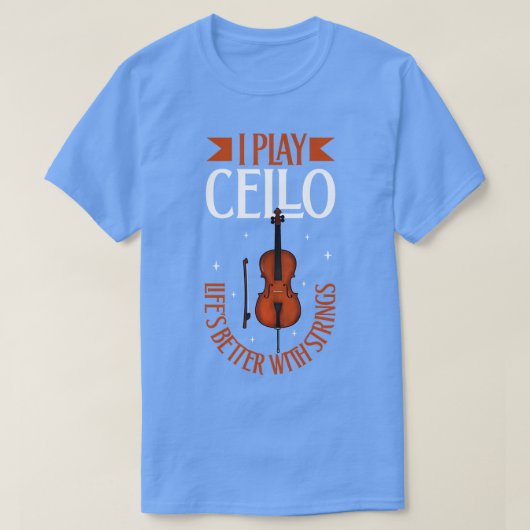Ik speel Cello 1 T-shirt (Design voorkant)