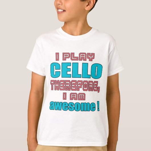 Ik speel cello dus, ik ben geweldige! t-shirt (Voorkant)