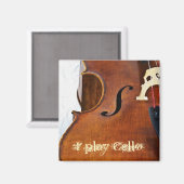Ik speel Cello Magneet (Voorkant / Achterkant)