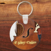 Ik speel Cello Sleutelhanger (Voorkant)