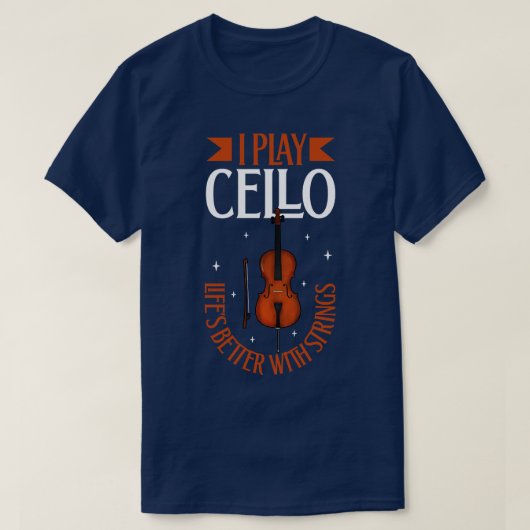 Ik speel Cello T-shirt (Design voorkant)