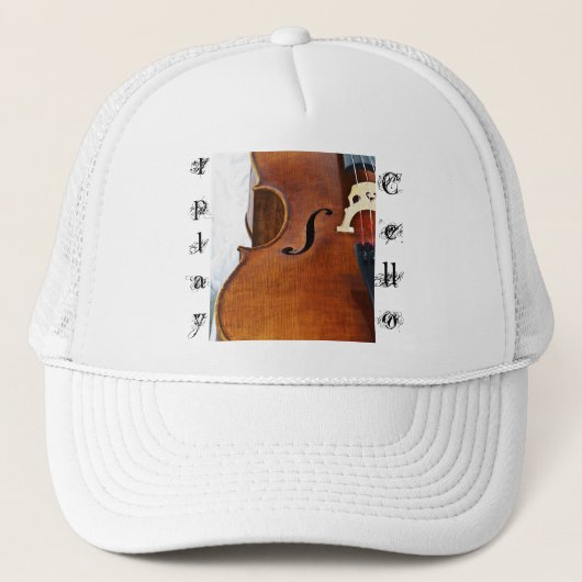 Ik speel cello trucker pet (Voorkant)