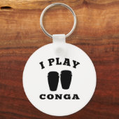 Ik speel Conga Sleutelhanger (Voorkant)
