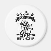 Ik speel dart als een meisje magneet (Voorkant)