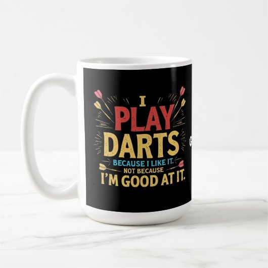 Ik speel darts omdat ik het leuk vind, niet omdat koffiemok (Links)