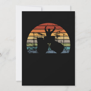 Ik speel de drums bedankkaart