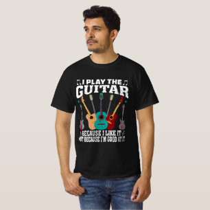 Ik speel de gitaar Funny Guitar Music T-shirt
