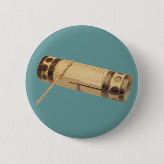 Ik speel de Guiro. Ronde Button 5,7 Cm (Voorkant)