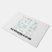 Ik speel de hele dag met bacteriën, lange microbio deurmat (Schuin)