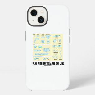 Ik speel de hele dag met bacteriën Microbiologie iPhone 13 Hoesje