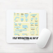 Ik speel de hele dag met bacteriën (morfologie) muismat (Met muis)